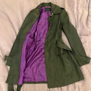 Banana republic grey trench coat